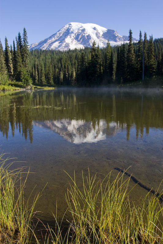 Mount Rainier Reflected In Reflection Lake